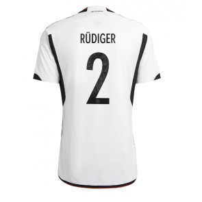 Tyskland Antonio Rudiger #2 Hjemmebanetrøje VM 2022 Kort ærmer